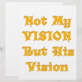 ゴールデンイエロー "Not My Vision But His Vision" | インス (正面/裏面)