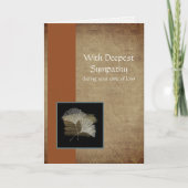 ゴールデンイチョウのビジネスの同情カード カード (正面)