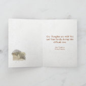 ゴールデンイチョウのビジネスの同情カード カード (内部)