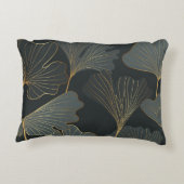 ゴールデンイチョウ:豪華なフローラデコ。 アクセントクッション (裏面)