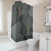 ゴールデンイチョウ:豪華なフローラデコ。 シャワーカーテン (インサイチュ)
