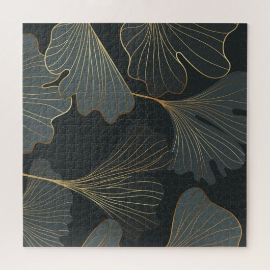 ゴールデンイチョウ:豪華なフローラデコ。 ジグソーパズル (横)