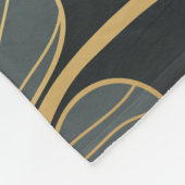 ゴールデンイチョウ:豪華なフローラデコ。 フリースブランケット (角)