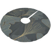 ゴールデンイチョウ:豪華なフローラデコ。 ブラッシュドポリエステルツリースカート (アングル)