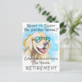 ゴールデンイヤーズ かわいい 面白い 引退 おめでとう ポストカード (スタンド正面)