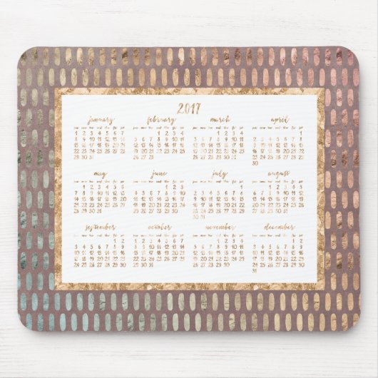 ゴールデンイヤー2017カレンダーマウスパッドバラ マウスパッド (正面)