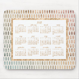 ゴールデンイヤー2017カレンダーマウスパッドライト マウスパッド