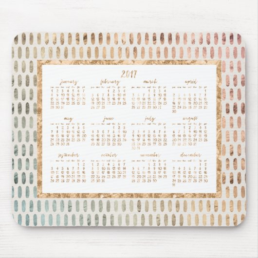 ゴールデンイヤー2017カレンダーマウスパッドライト マウスパッド (正面)