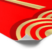 ゴールデンイヤー・オブ・ザ・ラビットポスタープリント ポスター (角)