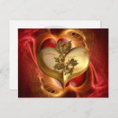 ゴールデンイヤー/ハート別ハート ポストカード (正面/裏面)