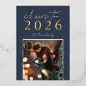 ゴールデンイヤー |新年の応援写真 箔シーズンカード (正面)