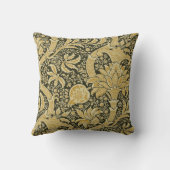 ゴールデンインディアンパターン、ウィリアム・モリス クッション (裏面)