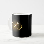 ゴールデンインフィニティシンボル コーヒーマグカップ (正面左)