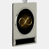 ゴールデンインフィニティシンボル シルバープレートバナーオーナメント (右)