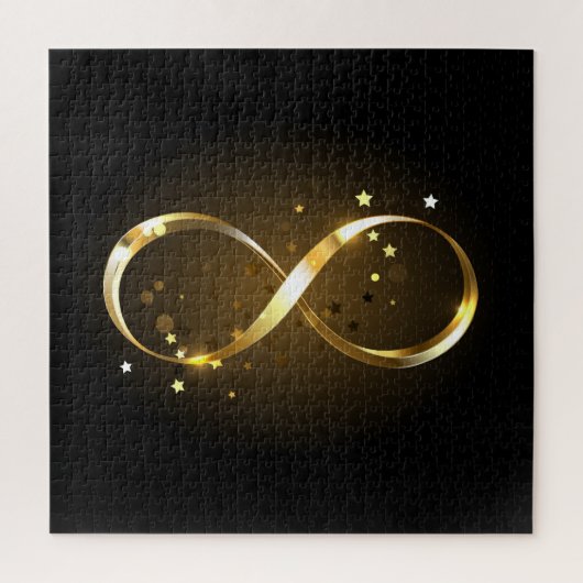 ゴールデンインフィニティシンボル ジグソーパズル (縦)
