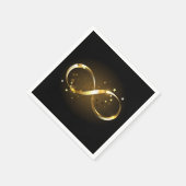 ゴールデンインフィニティシンボル スタンダードカクテルナプキン (角)