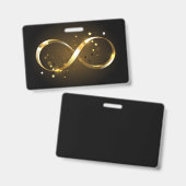 ゴールデンインフィニティシンボル バッジ (正面＆裏面)