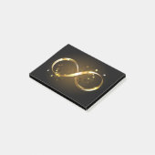 ゴールデンインフィニティシンボル ポストイット (アングル)