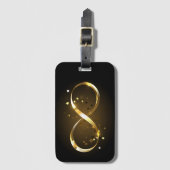 ゴールデンインフィニティシンボル ラゲッジタグ (正面縦)