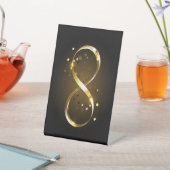 ゴールデンインフィニティシンボル 台座サイン (インサイチュ)