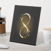 ゴールデンインフィニティシンボル 台座サイン (インサイチュ)