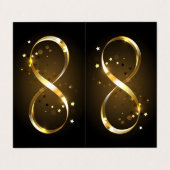 ゴールデンインフィニティシンボル 名刺 (外部フラット)