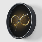 ゴールデンインフィニティシンボル 壁時計 (傾斜)
