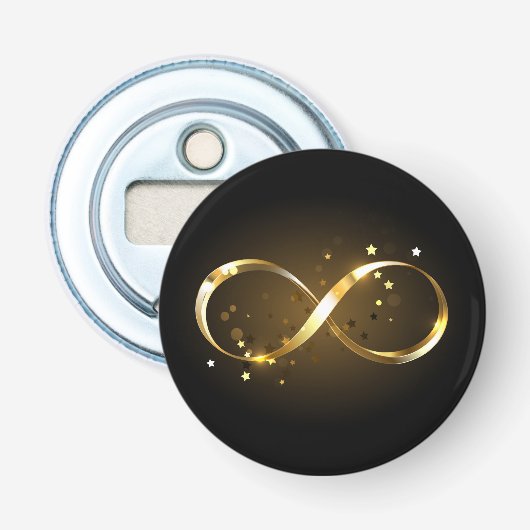 ゴールデンインフィニティシンボル 栓抜き (正面)