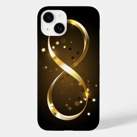 ゴールデンインフィニティシンボル Case-Mate iPhoneケース (裏面)