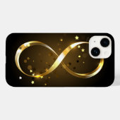 ゴールデンインフィニティシンボル Case-Mate iPhoneケース (裏面 (横))