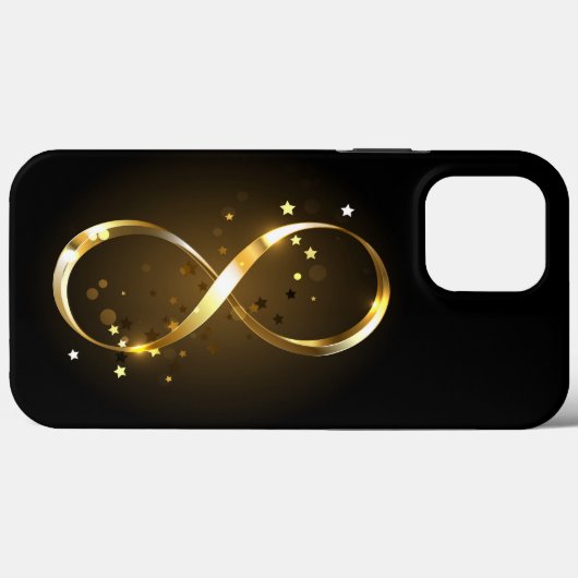 ゴールデンインフィニティシンボル Case-Mate iPhoneケース (裏面 (横))