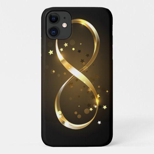 ゴールデンインフィニティシンボル Case-Mate iPhoneケース (裏面)