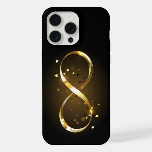 ゴールデンインフィニティシンボル iPhoneケース (裏面)