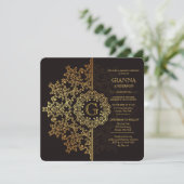 ゴールデンインプレッション写真卒業招待状 招待状 (スタンド正面)