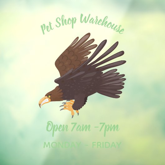 ゴールデンイーグルおもしろいマンガイラストレーション ウィンドウサイン (シート3)