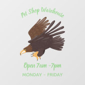 ゴールデンイーグルおもしろいマンガイラストレーション ウィンドウサイン (シート)