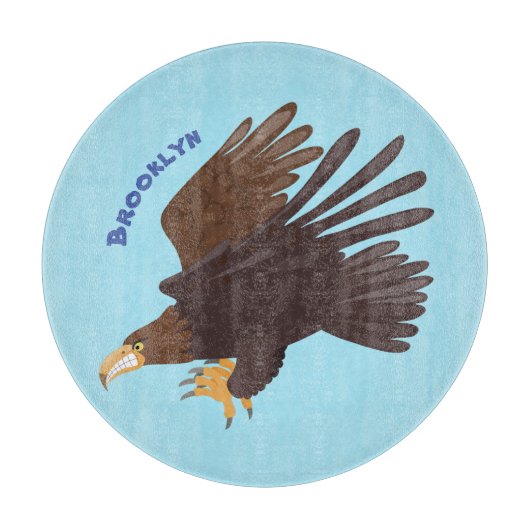 ゴールデンイーグルおもしろいマンガイラストレーション カッティングボード (正面)