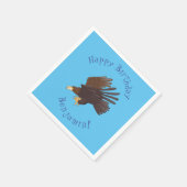 ゴールデンイーグルおもしろいマンガイラストレーション スタンダードカクテルナプキン (角)