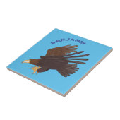 ゴールデンイーグルおもしろいマンガイラストレーション タイル (側面)