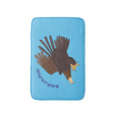 ゴールデンイーグルおもしろいマンガイラストレーション バスマット (正面縦)