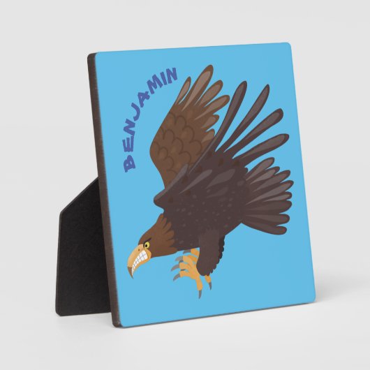 ゴールデンイーグルおもしろいマンガイラストレーション フォトプラーク (正面)