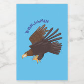 ゴールデンイーグルおもしろいマンガイラストレーション フードラベル (シングルラベル)