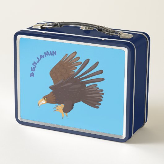 ゴールデンイーグルおもしろいマンガイラストレーション メタルランチボックス (裏面)