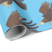 ゴールデンイーグルおもしろいマンガイラストレーション ラッピングペーパー (ロールコーナー)