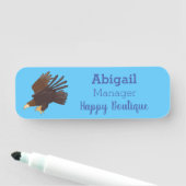 ゴールデンイーグルおもしろいマンガイラストレーション 名札 (インサイチュ)