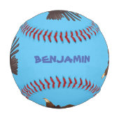 ゴールデンイーグルおもしろいマンガイラストレーション 野球ボール (正面)