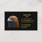 ゴールデンイーグルオンゴールデンアンドブラック 名刺 (正面)