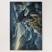 ゴールデンイーグルルックアウト、現実的な、岩のピーク ジグソーパズル (縦)