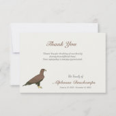 ゴールデンイーグル葬儀お礼ノートカード サンキューカード (正面)