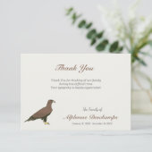 ゴールデンイーグル葬儀お礼ノートカード サンキューカード (スタンド正面)